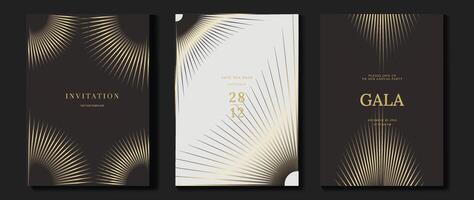 Elegant gala invitation with gold accents vector