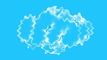 Abstract Blue Background With White Waves Animation video