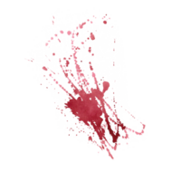 Bright watercolor splashes of burgundy color. Illustration with dynamic splashes, made by hand, as a design element for various compositions, as an independent element for patterns and backgrounds. png