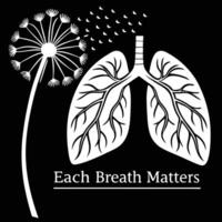 Each breath matters illustration vector