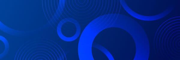 Blue circular abstract design vector