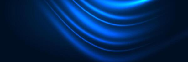 Blue wave background design vector