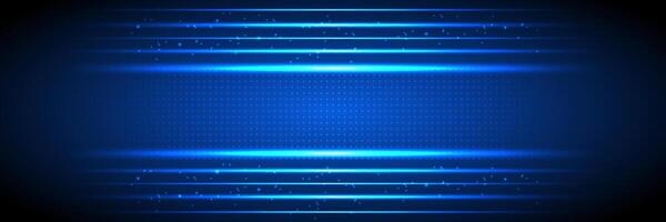 Blue background with light streaks vector