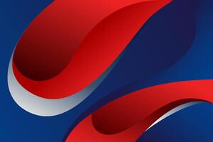 Dynamic Red and Blue Abstract Curves with Subtle Gradient Transitions vector