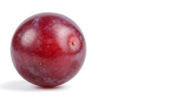 Single Red Grape Closeup Studio Shot photo