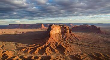 Sunsets Embrace on the Sandstone Giant photo