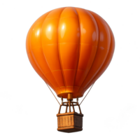 Vibrant Hot Air Balloon Simple Compose Colorful Transportation Adventure Flight png