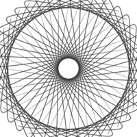 a circle made of lines on a transparent background png