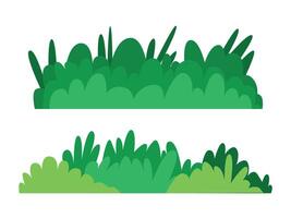 illustration of grass, weeds, bushes, wild plants, vector