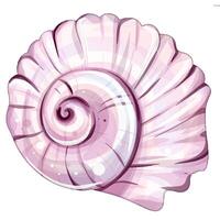 Vibrant seashells symbolize summer days spent by the ocean, where beachgoers enjoy sunbathing, swimming, and festive gatherings celebrating natures treasures. vector