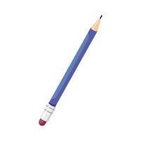 Pencil icon. Flat design. Office supplies illustration isolated on white background. Writing tool, sign business concept. Back to school vector