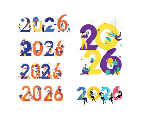 New year 2026. Meeting the new year. Business people celebrate Christmas and New Year.