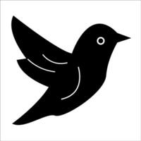 flying bird silhouette icon design vector