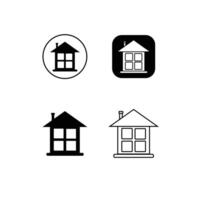 Address icon, location icon, home address symbol, street address icon, flat address icon vector