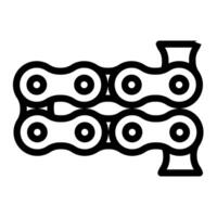 Single bicycle part of chain icon line style clean outline vector