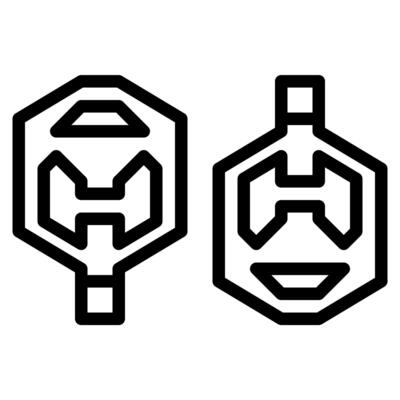 Single bicycle part of pedal icon line style clean outline
