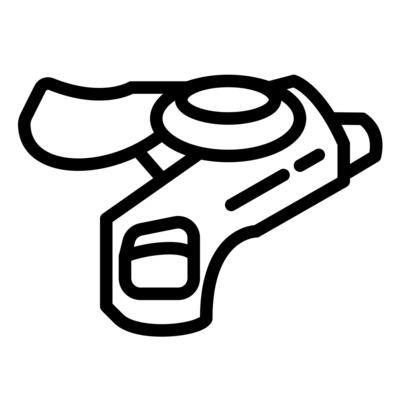 Single bicycle part of shifter icon line style clean outline