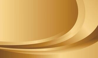 Abstract elegant golden curve background, metallic design style vector