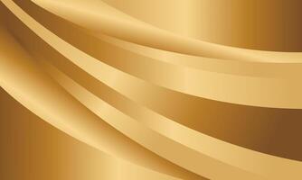Elegant golden curve background, metallic design style vector