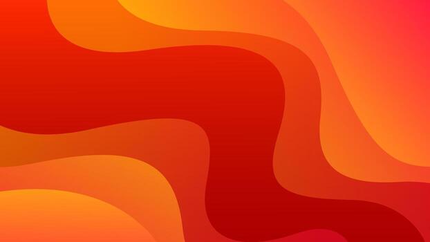 Abstract orange red fluid gradient background with smooth dynamic shapes. Vibrant modern design for digital projects, web, app, banners, and posters vector