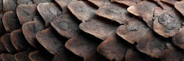 Intricate Details of Pangolin Scales Showcasing Unique Texture and Structure in a Close-Up View During Daylight photo