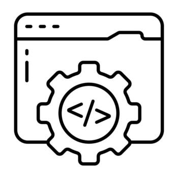 perfect icon of web development vector