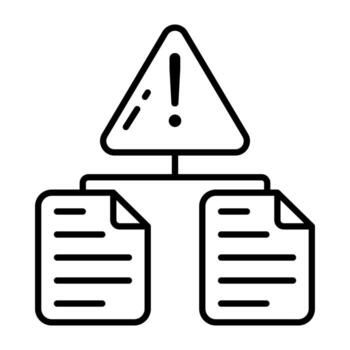 creativo icono de archivo error vector