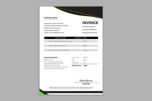 Modern Professional Invoice Design Templates vector