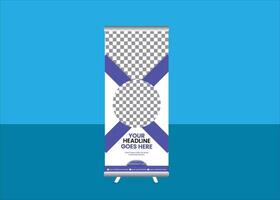 Modern Roll-Up Banner Template vector