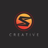 Letter S Logo Concept with Organic Curves and Smooth Minimal Design vector