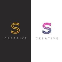 Tech Style S Letter Logo Icon in Futuristic Modern Format vector