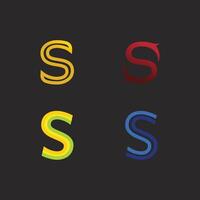 Design S Letter Logo with Bold Typography for Modern Company vector
