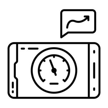 Modern icon of speed optimization vector