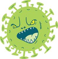 Angry green virus vector
