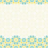 Oriental Geometric Luxury Ornament Border Frame with Stroke Pattern vector