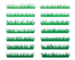 Illustration of green grass designs vector