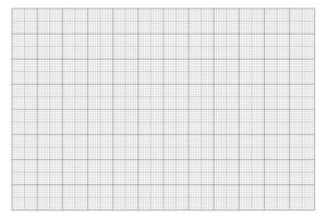 Technical millimeter graph paper. Technical and educational template for engineering, math, and design. Abstract squared background vector