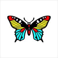 Butterfly illustration with beautiful and enchanting colors, this can be used as a graphic design vector