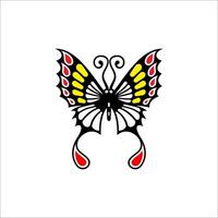 Butterfly illustration with unique shape and beautiful and enchanting colors, this can be used as a graphic design vector