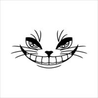 illustration of a cat's face that looks cynical and annoying, this can be used as a graphic design vector