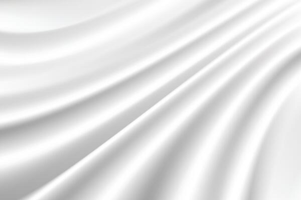 white silk cloth fabric wave overlapping with light and shadow. white and gray abstract texture background and copy space for web