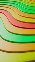 Colorful geometric wave shapes smoothly moving downward in a seamless loop. Abstract animation ideal for backgrounds, motion graphics, and modern visual design. video