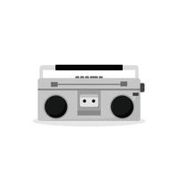 An old style boombox on a white background vector