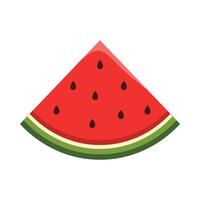 Watermelon slice icon illustration vector