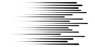Speed line anime fast effect, manga horizontal motion strips. Comic quick halftone movement Abstract gradient. vector