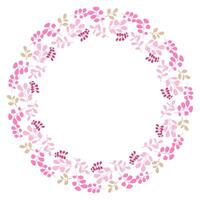 Colorful floral wreath design suitable for various craft projects and decorations during spring and summer seasons vector