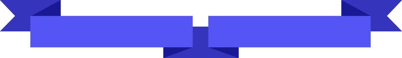 Blue ribbon banner is providing copy space for your advertisement or promotional text, creating a visually appealing and attention grabbing element vector