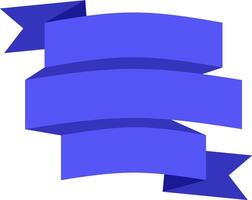Waving gracefully, a blue ribbon captures the essence of achievement and celebration, representing success and victory, while offering ample space for text or design elements vector