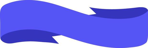 Waving blue ribbon creating an elegant copy space for text against a white background, perfect for enhancing celebratory themes and decorative elements in various events vector
