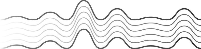 Parallel gray curved lines creating a smooth and undulating pattern, conveying a sense of fluidity and rhythm with a minimalist and modern aesthetic vector